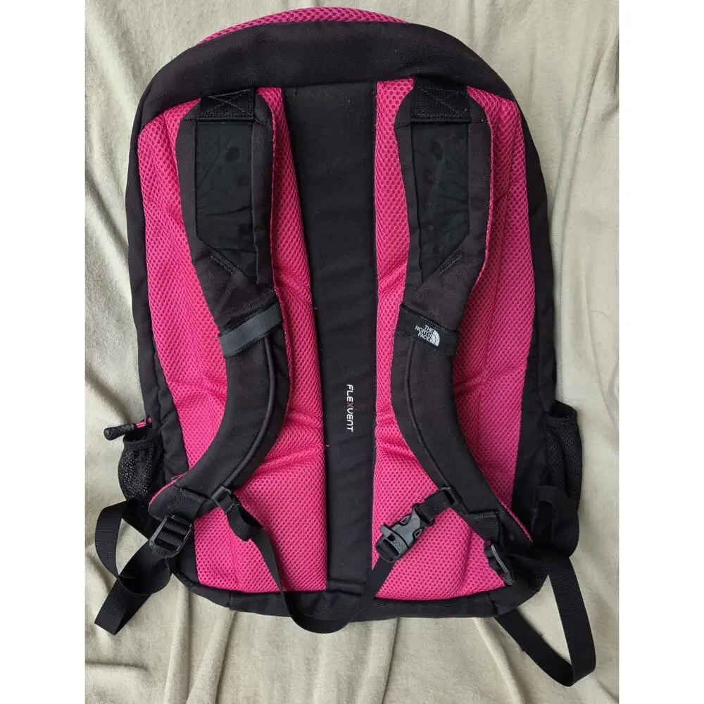 THE NORTH FACE PIVOTER 27L LAPTOP BACKPACK BLACK PINK NF0A3VXD